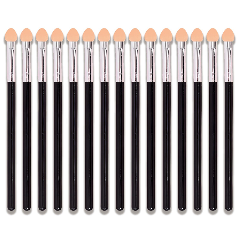 15 Pcs Professional Makeup Brushes Set with DualSided Sponge Eyeshadow Applicators for Women
