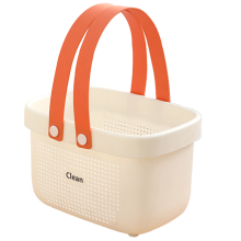 Panier de rangement, panier à linge à fond antidérapant pour ustensiles de bain - Léger, durable, séchage rapide, excellente respirabilité,
