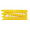 Measuring Tool for Fasteners, Yellow Color, Accurate Gauging, Compatible With Various Fasteners, For Different Projects 1