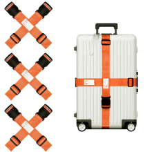 pieces suitcase straps, luggage straps (6 orange)
