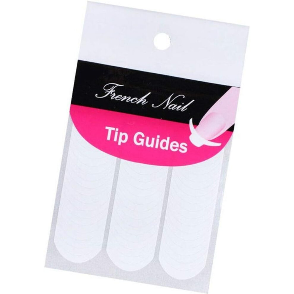 White French Manicure Nail Guides Set, 240 Selfadhesive French Tip Nail Art Stickers For Diy Salonquality Nails