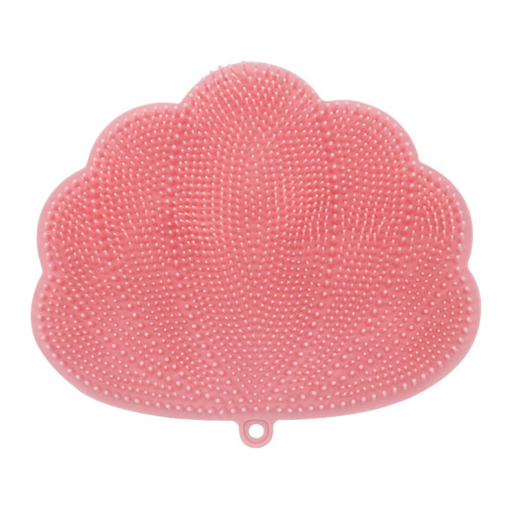 Pink Wallmounted Hands Back And Foot Scrubber With Suction Cups Shower Exfoliating Accessory Ref: 2670
