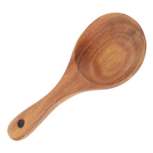 Wooden Rice Paddle and Serving Spoon 18x8cm Scratch Smooth Polished for NonStick Cookware
