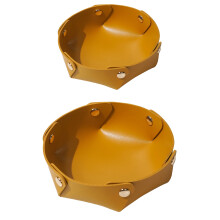 Tavă de valet din piele pentru bijuterii, piele de înaltă calitate pentru o tavă elegantă pentru portofel, design compact al tăvii de valet cu