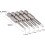 13-piece triangular screwdriver bit set with magnetic hex shank. Ideal for screwdrivers. 4