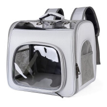 Cat Backpack, Breathable Folding Pet Carrier with Front Opening, Mesh Window for Hiking, Travel, and Walking
