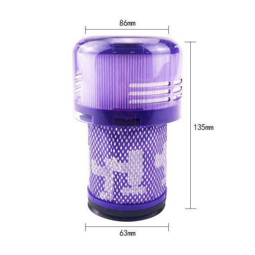 HEPA filter for Dyson V12 Detect Slim Absolute Extra, washable, 3-pack. V12 filter replacement filter accessory for Dyson Slim vacuum cleane 1