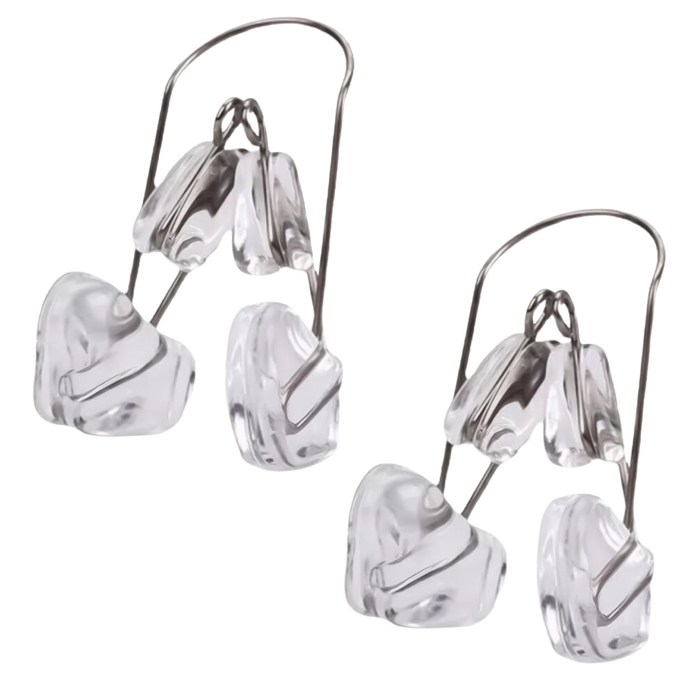 2 PCS Silicone Nose Shaper Nose Slimmer Clip for Wide Nose Lifting and Facial Beauty Enhancement