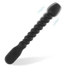 Anal Vibrator with 10 Frequency Vibration Silicone Beads Ergonomic Anal Plug for Couples