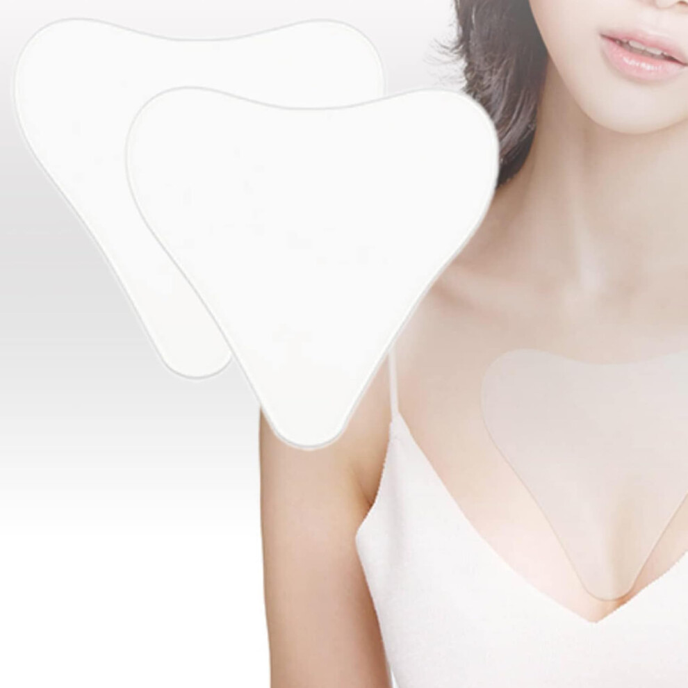 2 Packs Chest Wrinkle Pads, Medical Grade Silicone Decollette Pads for AntiAging and Scar Care