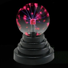Plasma Ball for Bedroom Desk, Touch Responding Globe with Mesmerizing Visual Display, USB Powered Magic Touch Sensitive Lightning Lamp, Air Purifying