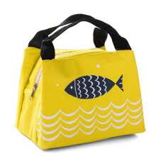 Bolsa de almuerzo portátil de tela Oxford impermeable, diseño elegante, con aislamiento de papel de aluminio. Bolsas reutilizables para refrigerios
