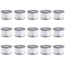 Pack of 15 replacement filter cartridges for Mspa inflatable pools and hot tubs