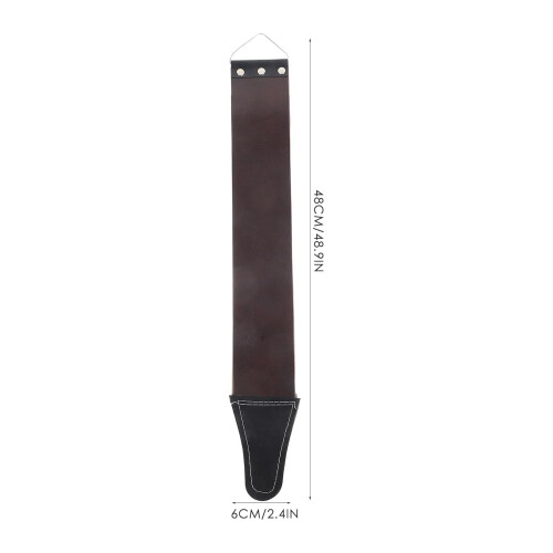Double Thick Leather Razor Strop with Canvas for Easy Blade Sharpening and Precision Razor Maintenance 1