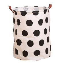 Cesto de tecido para têxteis domésticos, cesto de armazenamento dobrável com alças confortáveis, saco de roupa grande para múltiplos usos.