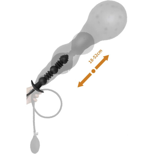 Inflatable Silicone Anal Plug with Pump Waterproof Prostate Massager Beginner Friendly Trainer 1