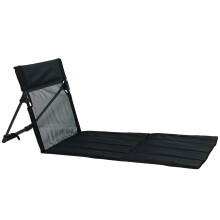 Beach Mat For Adults, MeshBack Lounger, Lounge Chair For Adults, Floor Chair For Camping, Black