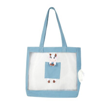 Cats Handbag Dog Carrier Mesh Bag For Cats And Small Dogs Outdoor Travel Camping Foldable Sling Blue