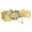 Μεταλλικό πιάτο κοσμημάτων από φύλλα ginkgo, χρυσός δίσκος με μπιχλιμπίδια, κομψός 2