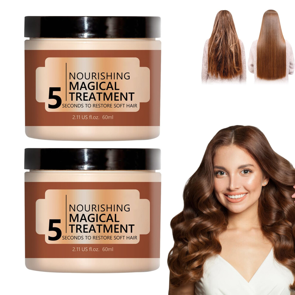 Hair  Mask for Dry Damaged Hair, Keratin Collagen Deep Conditioning Treatment (2pcs)
