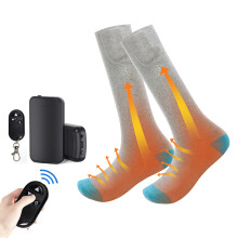Chaussettes chauffantes à piles pour temps froid, contrôle intelligent de la température, chaussettes électriques rechargeables avec