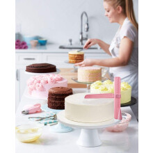 Professional Adjustable Cake Scraper Icing Smoother, Beginner To Pro Baking Tool With Ergonomic Design And Removable Scaper, Easy To Use And Clean