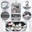 Συμπαγής τσάντα τουαλέτας, ανθεκτική και πρακτική για καθημερινή χρήση, 5