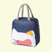 Boîte à lunch réutilisable isotherme en toile résistante et écologique, avec un joli motif de dessin animé. Contenant alimentaire étanche pour