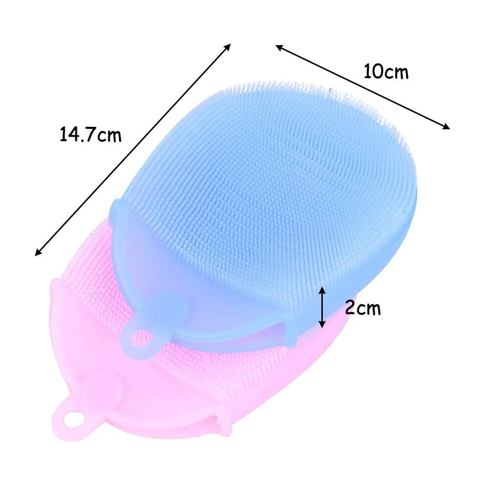 Silicone Loofah For Comprehensive Care, Promotes Healthy Blood Circulation, Ergonomically Shaped Handle Ensures Comfort, Wall Mountable To Save