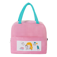 Ruime, geïsoleerde lunchtas, herbruikbare draagtas met verdikte, waterdichte aluminiumfolie, duurzaam Oxford-doek, geschikt voor werk, kantoor,