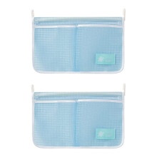 Double Opening Classification Mesh Pocket, Refrigerator Door Organizer With Fine Mesh For Ventilation, Easy To Clean Mesh Bag Enhances Storage Efficie