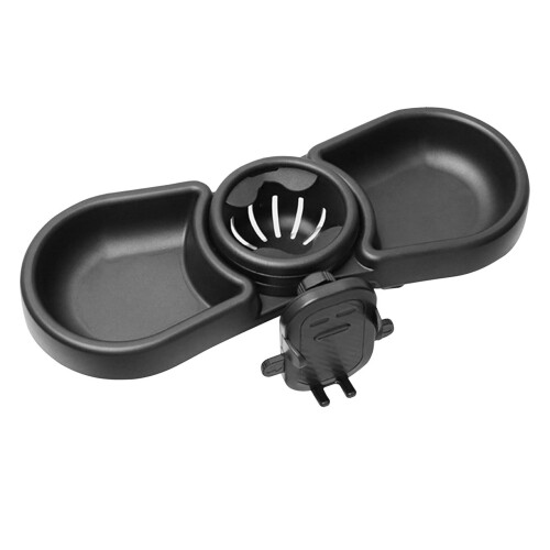 Snack Tray for Stroller Rotatable Snack Drink Organizer Toddler Tray Adjustable Cup Holder Compatible With Strollers