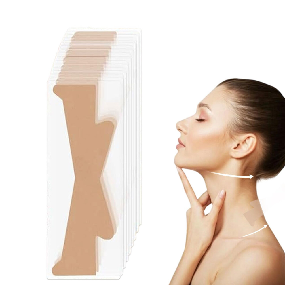 Neck Lift Tape 20PCS Invisible Waterproof Strips for Double Chin Reduction and Wrinkle Smoothing