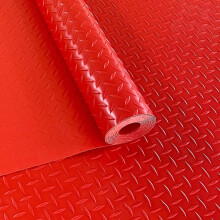 Garage Floor Mat PVC Flooring Roll 2.5mm NonSlip Diamond Texture Oil Resistant 1x6m Red