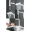 Black Pull Down Kitchen Faucet with Flexible Spout, Hot Cold Water, Waterfall Flow, 360 Rotate 2