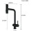 Black Pull Down Kitchen Faucet with Flexible Spout, Hot Cold Water, Waterfall Flow, 360 Rotate 5