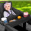 Pram Snack Tray MultiPurpose Oxford Fabric Stroller Organizer With Cup Holder Attachment 2