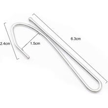 Curtain Hooks, Smooth Top Stainless Steel Prong Hooks for Pinch Pleat Curtains, Heavy Duty 100 Pieces Zinc Metal Curtain Tracks with Easy