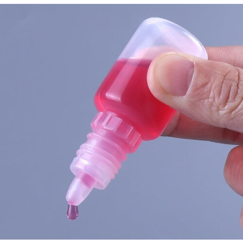 10Pcs 10ml Plastic Dropper Bottles Refillable Leak Proof Eye Dropper Containers with Screw Cap 2