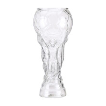 Copo de cerveja cristalino com tema de futebol, copo em formato de bola de futebol para momentos de lazer e para presentear, feito de vidro