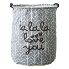 Cotton Linen Fabric Laundry Hamper, Multi-purpose Storage For Home Textiles, Toys, And Clothes In Nursery, Dorms, Campers, Apartments, Hotels, And Uti