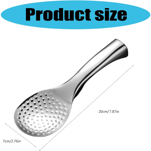 Stainless Steel Rice Spoon 304 Large Serving Spoon with SpaceSaving Stand RustResistant 1