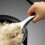 Stainless Steel Rice Spoon 304 Large Serving Spoon with SpaceSaving Stand RustResistant 3