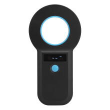 Pet Microchip Reader Scanner W90B EMID FDX B with OLED Display Rechargeable for Small Animal Management Black