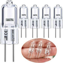 Bombilla halógena de alto rendimiento, bombilla de repuesto de luz blanca cálida con base G4 Bi-Pin para aplicaciones de iluminación de