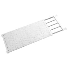 Séparateurs de placard à monter soi-même avec étagère extensible à tension, organisateur de casier en acier inoxydable pour placard, armoire,