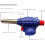 Butane Torch with Adjustable Flame Control, Windproof Refillable Blow Torch for Cooking, BBQ, Baking 4