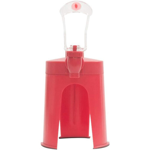 Creative Hand Pressure Carbonated Beverage Machine  Inverted Bottle Drinker  Cola Bottle Drinker  Red Faucet Switch 2