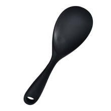 Silicone Rice Spoon Non Stick Surface Heat Resistant Anti Slip Handle for Cooking Serving Red