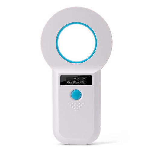 W90B 134.2K Bluetooth Microchip Reader Dog Chip Reader Pet Chip Scanner White
